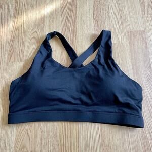 Running Girl black sports bra, XXL